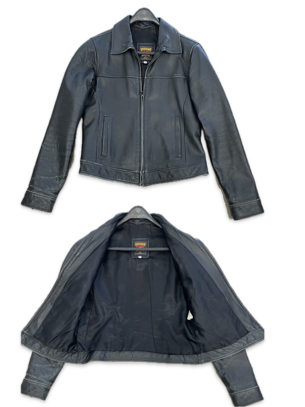 Zavatti Black Genuine Leather Jacket Mexico M